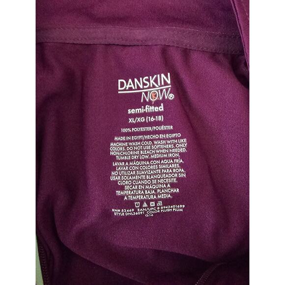 Danskin Now Semi Fit Athletic Long Sleeve Purple Pullover Women's Jacket XL - Picture 5 of 5